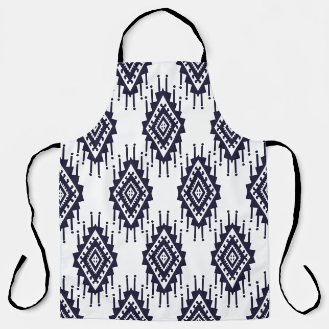 Tablier Ikat Boho Aztec Textile Motif (Recto)