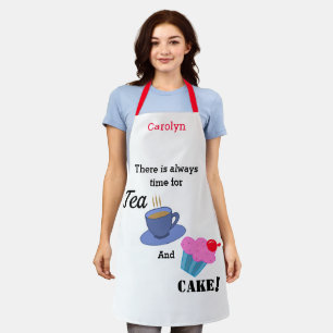Tablier Il y a toujours du temps pour le thé et les gâteau