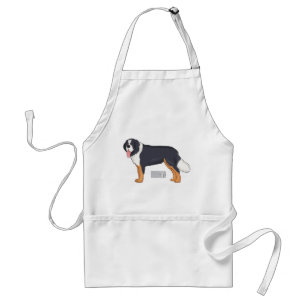 Tablier Illustration bernoise d'un chien de montagne