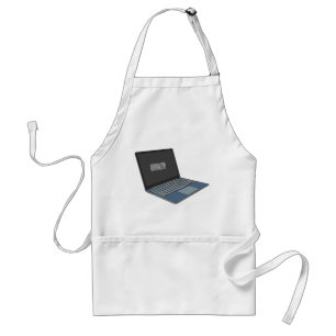 Tablier Illustration de dessin sur ordinateur portable