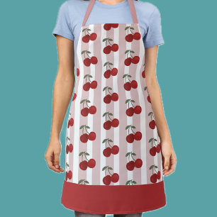 Tablier Illustration de deux cerises rouges Art de fruit