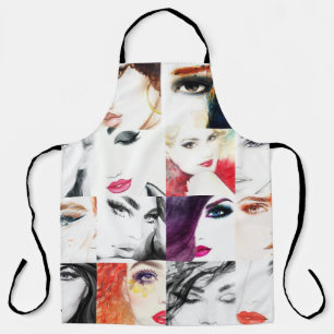 Tablier Illustration de l'aquarelle de collection féminine