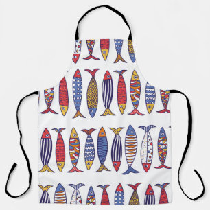 Tablier Illustration de poisson mignon : Enfants Arrière -