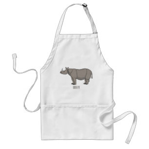 Tablier Illustration du rhinocéros de Javan