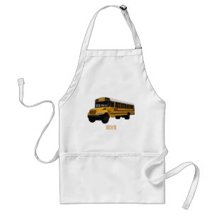 Tablier Illustration d'un autobus scolaire