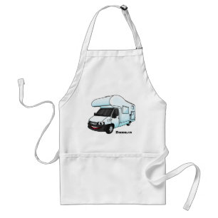 Tablier Illustration d'un campervan heureux