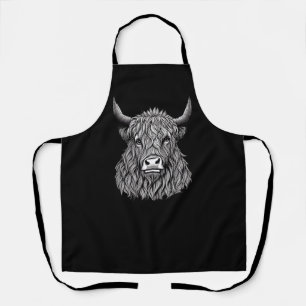 Tablier Illustration Highland Bull