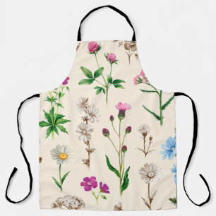 Tablier Illustrations aquarelles de fleurs sauvages. Inséa