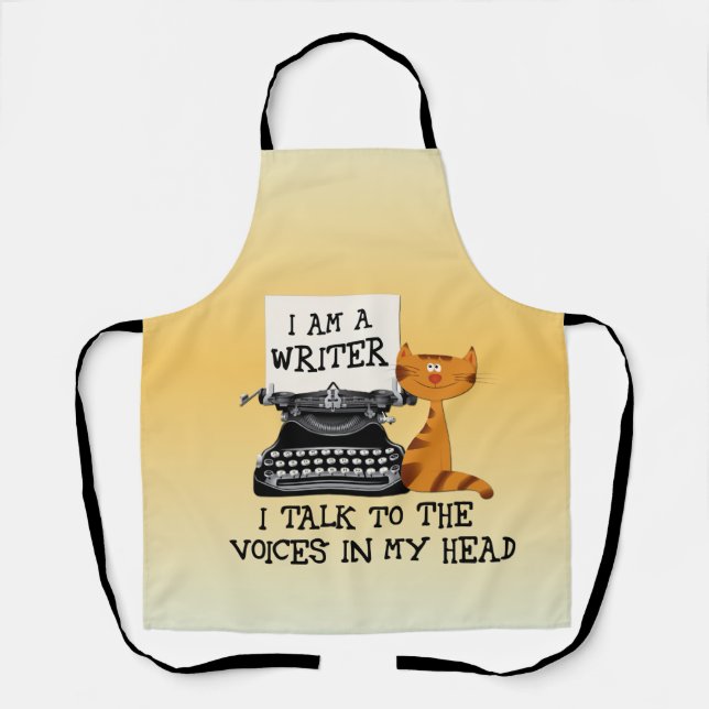 Tablier I'm A Writer I Talk to the Voices in My Head (Recto)