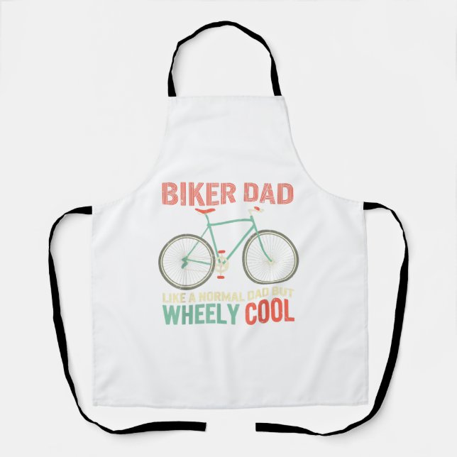Tablier I'm Biker Papa Fathers Day Wheely Cooler bicycle B (Recto)