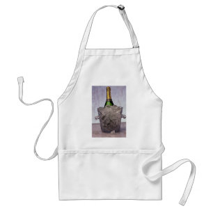 Tablier Image de Champagne dans le seau à glace en verre