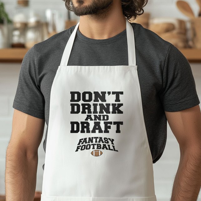 Tablier Imaginaire Football ne buvez pas et bavardage (Funny Football Apron)