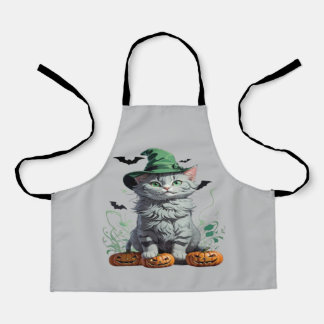 Tablier Imaginaire Halloween Citrouille Kitten