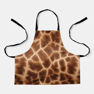 Tablier Impression de girafe Brown