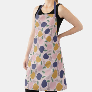 Tablier Impression de Motif Apple Abstrait couleur mignonn