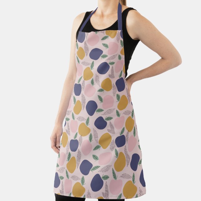Tablier Impression de Motif Apple Abstrait couleur mignonn (Insitu)