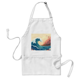 Tablier Impressionistic Ocean Wave