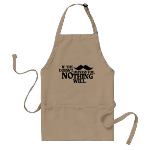 Tablier impressionnant de moustache - choisissez