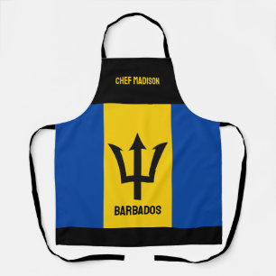 Tablier Indicateur Barbade de nom personnalisé