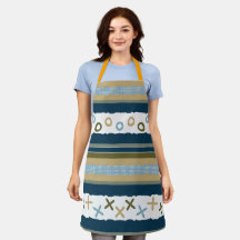 Indigo Kisses & Hugs Apron personnalisable