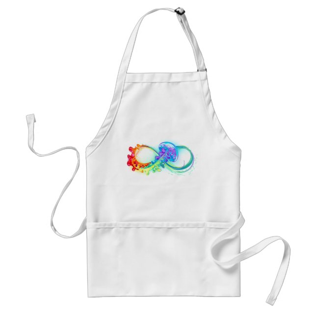 Tablier Infinity avec Rainbow Jellyfish (Devant)