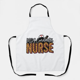 Tablier Infirmière coordinatrice MDS Design de chemise vin