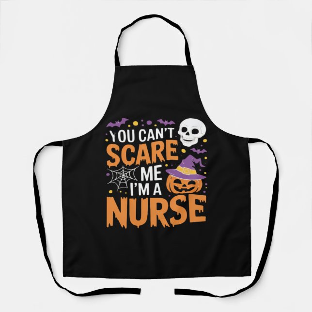 Tablier Infirmière Halloween sorcière drôle Nourriture ess (Recto)