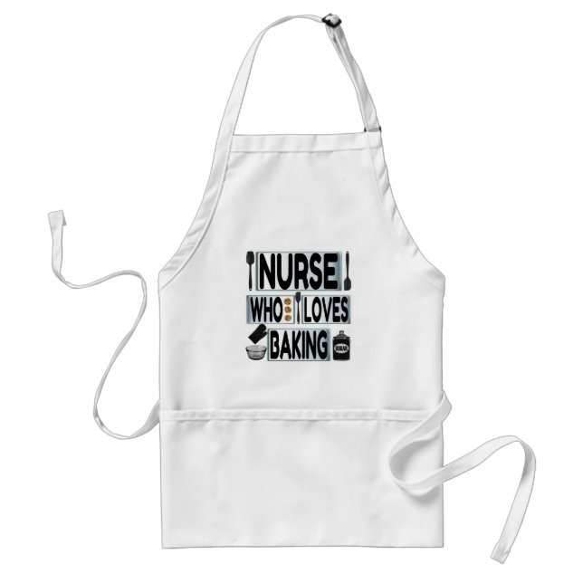 Tablier Infirmière qui aime cuisiner (Devant)