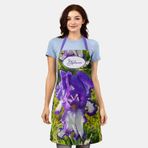 Tablier Iris iris fleurs fleuris Cottage Jardin Anniversai