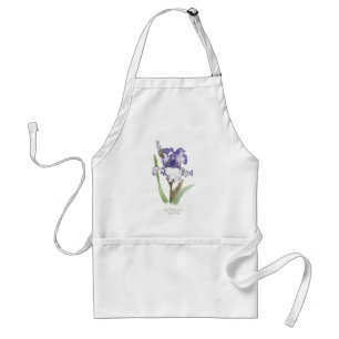 Tablier Iris pourpre rouillé