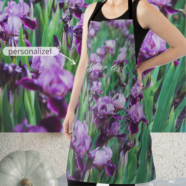 Tablier Iris pourpres (Créateur téléchargé)