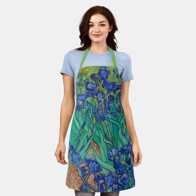 Tablier Irises de Vincent Van Gogh (Porté)