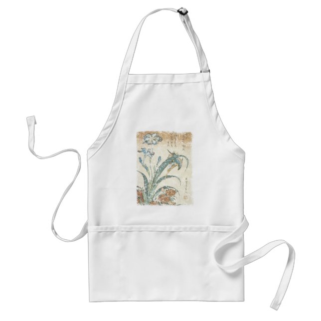 Tablier Irises et Kingfisher (Devant)