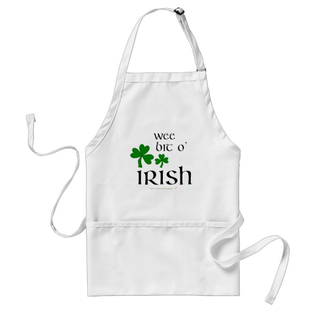Tablier irlandais de shamrock d'O de peu petit (Devant)