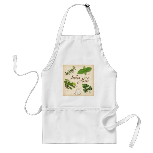 Tablier Italian Herbs, basil, origan, parsley, garlic (Devant)
