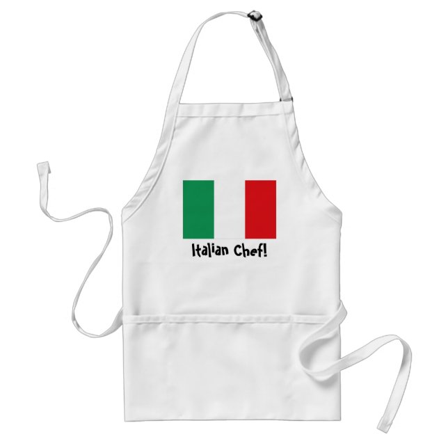 Tablier italien de chef de drapeau de l'Italie (Devant)