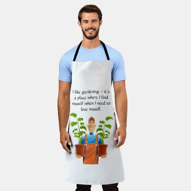 Tablier J’aime jardiner c’est un endroit où je me trouve (Porté)