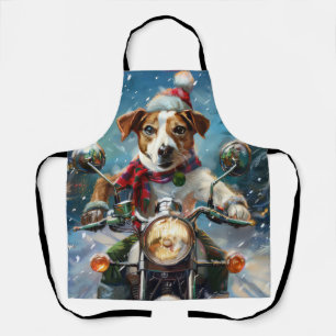 Tablier Jack Russell Chien équitation Moto Noël