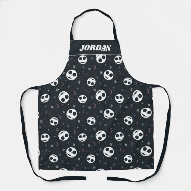 Tablier Jack Skellington Head & Stars Pattern (Recto)