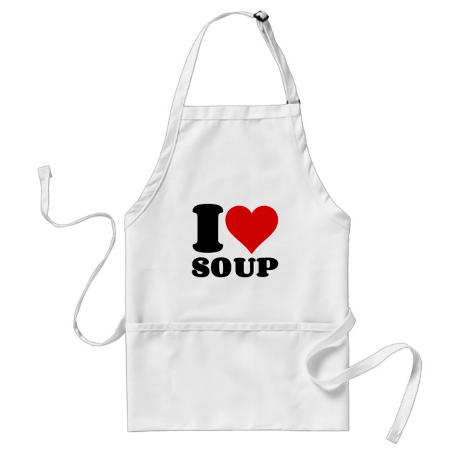 TABLIER J'ADORE LA SOUPE (Devant)