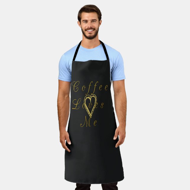 Tablier J'adore le café (Porté)
