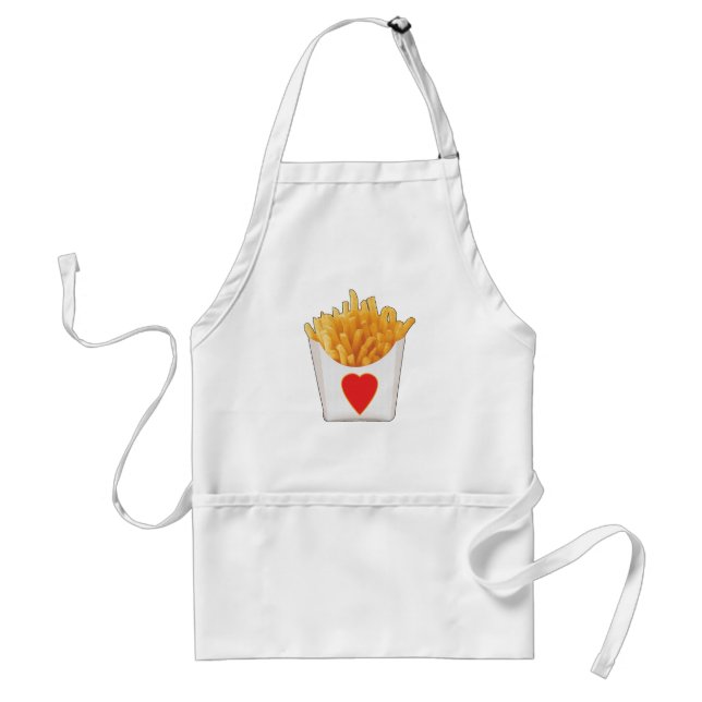 Tablier J'adore les frites françaises (Devant)
