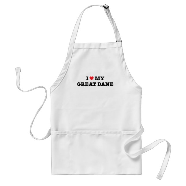 Tablier J'Ai Coeur Mon Grand Dane Apron (Devant)
