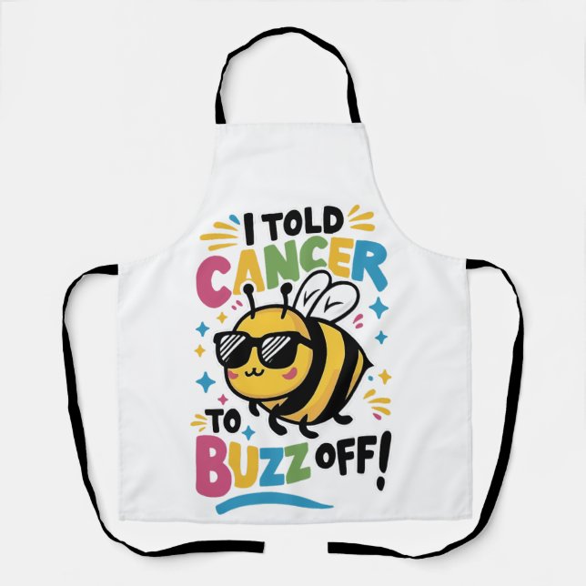 Tablier J'ai dit au cancer de faire du buzz (Recto)