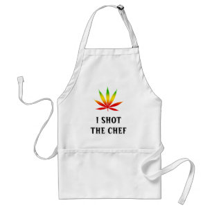 Tablier J'Ai Tiré Le Chef Reggae Rasta Leaf Standard Apron