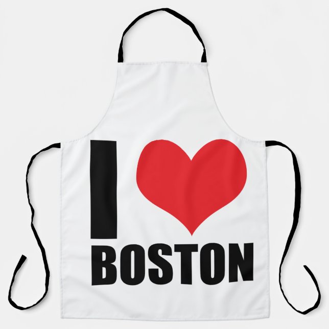 Tablier J'aime Boston (Recto)