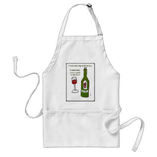 TABLIER J'AIME FAIRE CUIRE AVEC DU VIN PARFOIS QUE JE LE