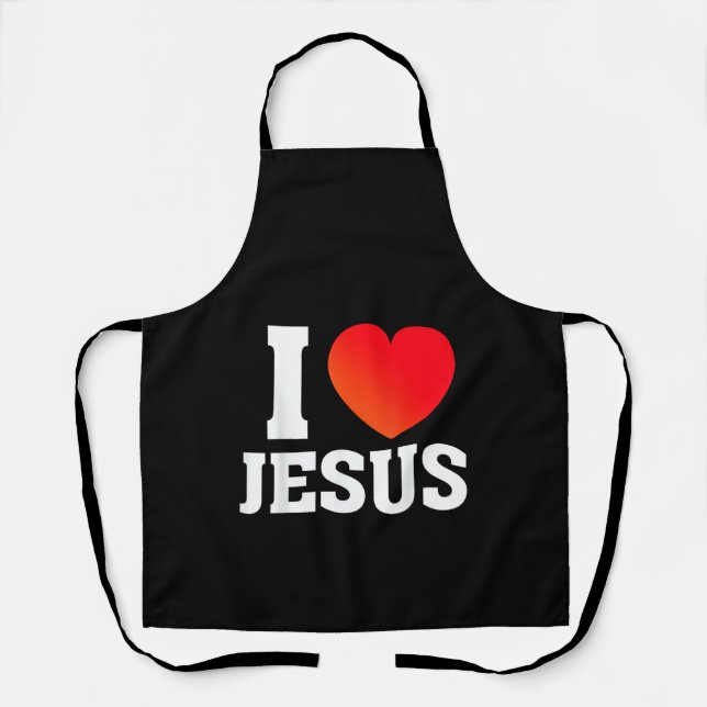 Tablier J'aime Jésus (Recto)