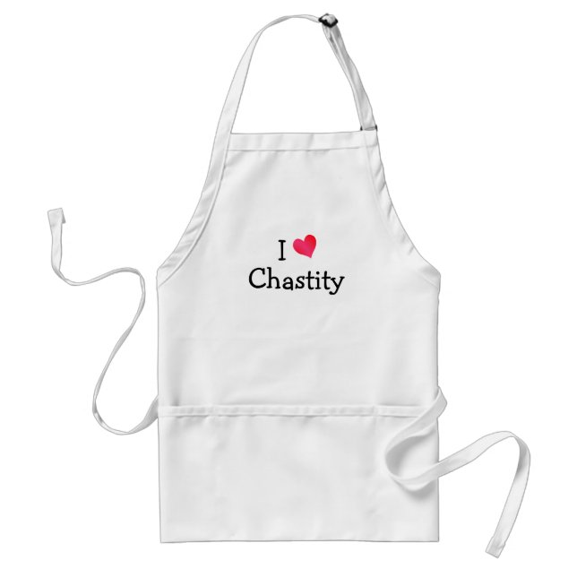 Tablier J'aime la chasteté (Devant)