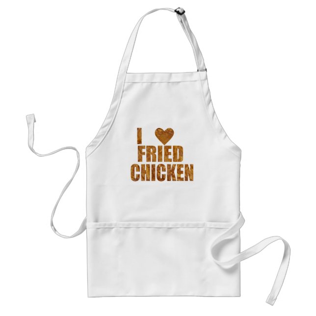Tablier J'aime le poulet frit (Devant)